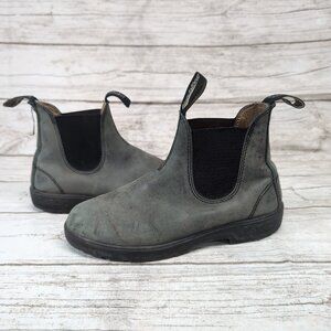 Blundstone Grey Green Slip On Chelsea Boots Size Au 6